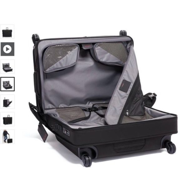 grey/brown TUMI "Alpha" 2-wheeled garment bag - Picture 6 of 12